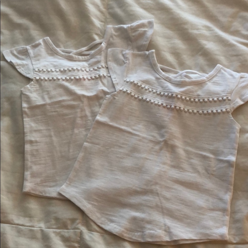 2 2T white shirts NWOT